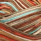 Camila Natural Multicolor 9192 hnědo tyrkysovo cihlová