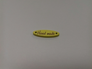 Hand Made 28x8mm neonově žlutá 