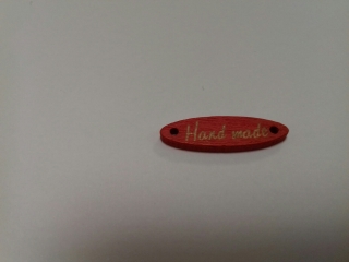Hand Made 28x8mm červená 