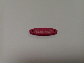 Hand Made 28x8mm sytě růžová