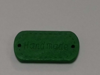 Hand Made 25x11mm zelená 