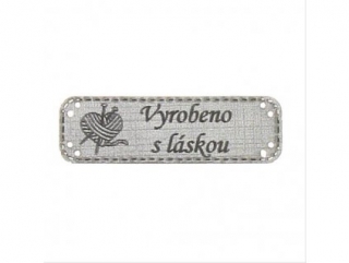 Hand Made koženka šedá klubko
