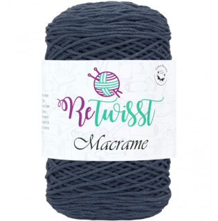 Macrame ReTwisst 5 šedomodrá - skladem 1ks