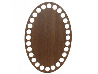 Dno ovál 10x15cm walnut