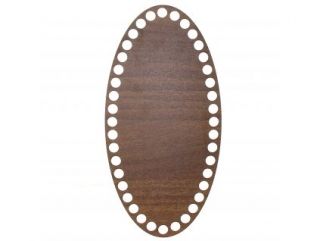 Dno ovál 12x24cm walnut