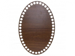 Dno ovál 16x24cm walnut