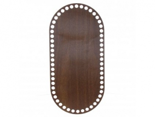 Dno ovál 14x28,5cm walnut