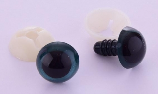 Bezpečnostní oči 15mm metalicky šedé 2ks