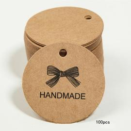 Hand Made 43 mm papírová cedulka 