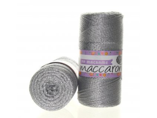 PP Macrame Lurex světle šedá - skladem 2ks