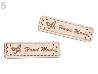 Hand Made 50x15mm EKO KŮŽE krémová 
