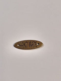 Hand Made 30x10mm bronz plast
