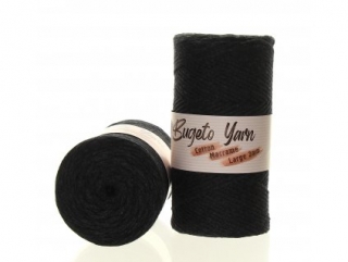 Cotton Macrame Large 3mm 105  černošedá