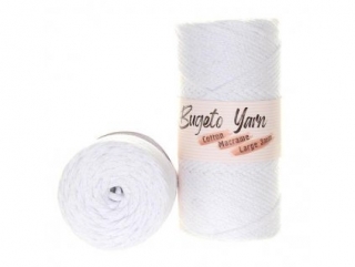 Cotton Macrame Large 3mm 401 bílá