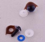 Bezpečnostní oči 12mm 3D modré s víčky 2ks