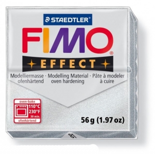 FIMO EFFECT 81 metalická stříbrná / kovový vzhled/