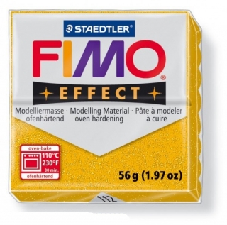 FIMO EFFECT 112 třpytivá zlatá