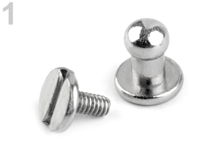 Sedlářský nýt šroubovací Ø4 mm nikl