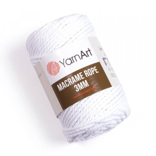 Rope 3mm 751 bílá