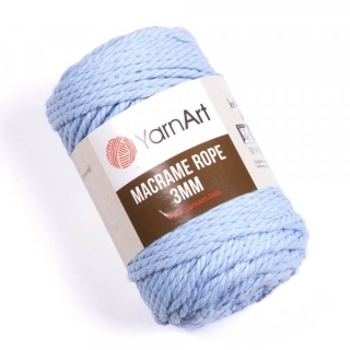Rope 3mm 760 světle modrá