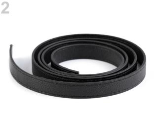 Ucho na tašku 15mm prošité černé