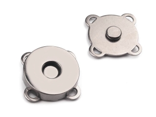 Magnetické zapínání 18mm NIKL ČERNÝ našívací