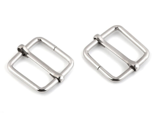 Posunovač na popruhy 20mm čtvercový NIKL