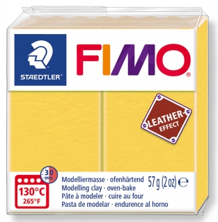 FIMO EFFECT LEATHER 109 šafránově žlutá