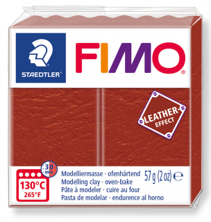 FIMO EFFECT LEATHER 749 rezavá