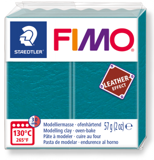 FIMO EFFECT LEATHER 369 zelená laguna