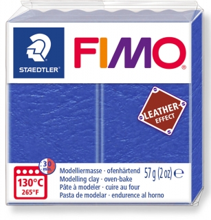FIMO EFFECT LEATHER 309 indigo modrá