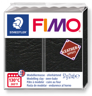FIMO EFFECT LEATHER 909 černá