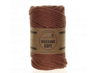 Rope 4mm 1114 starorůžově hnědá