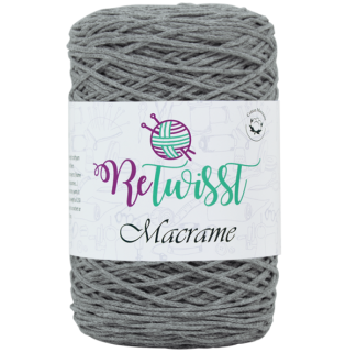 Macrame ReTwisst 3 středně šedá - skladem 1ks