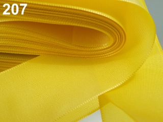Stuha taftová šíře 40 mm 207 žlutá tmavá